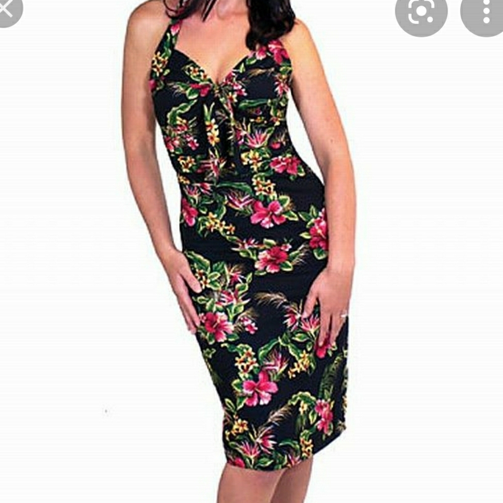 Lucky Thirteen Pinup Tiki Dress M